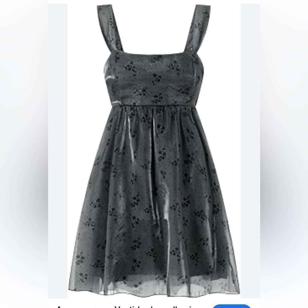 Amazon Black Floral Mini Dress